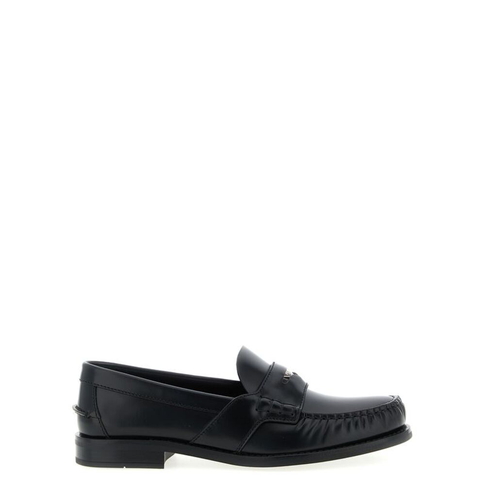 Prada Black Calfskin Slip-On Women's Loafers